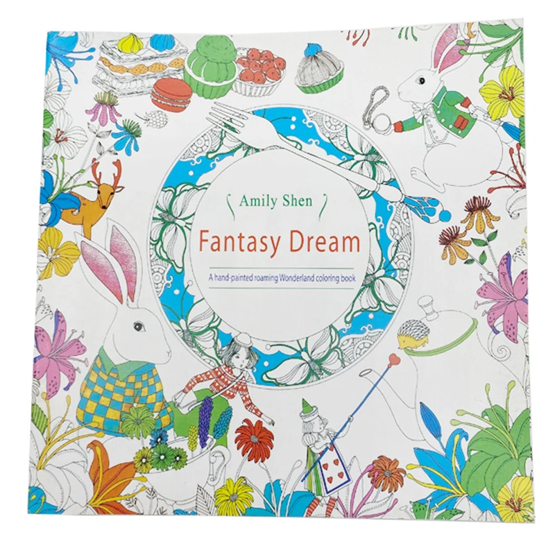 Adult Children  Art Painting Book Filling Book 12 Pages Graffiti Decompression Gift Wholesale