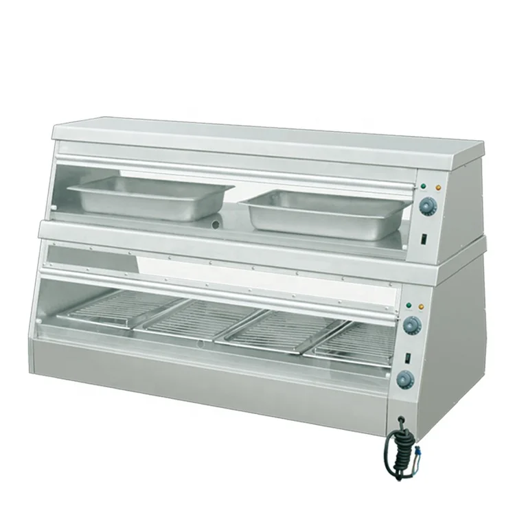 Commercial Food Warm with Glass Doors Thermal Insulation Dining Restaurant Kitchen Equipment