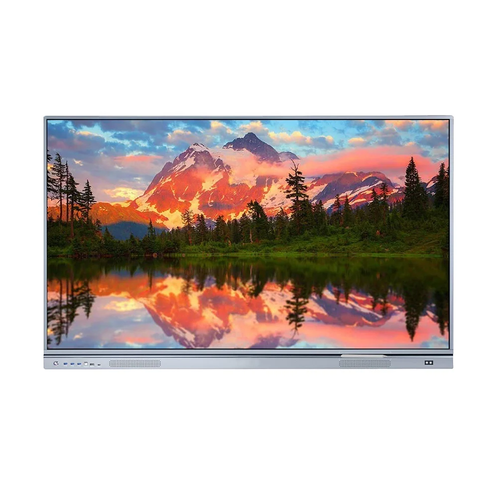 Shenzhen Factory hot sales 65 inches 20 touch 4k led interactive touch screen flat panel for school and office