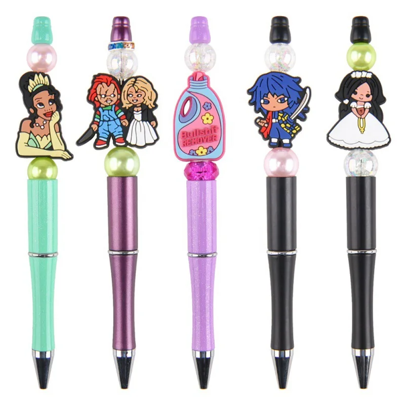 Cartoon Pen Waterproof Pen Head Topper Promotional Kids Gift Custom 3d PVC Europe Mascot Figurine Mini Plastic Shoe Toppers