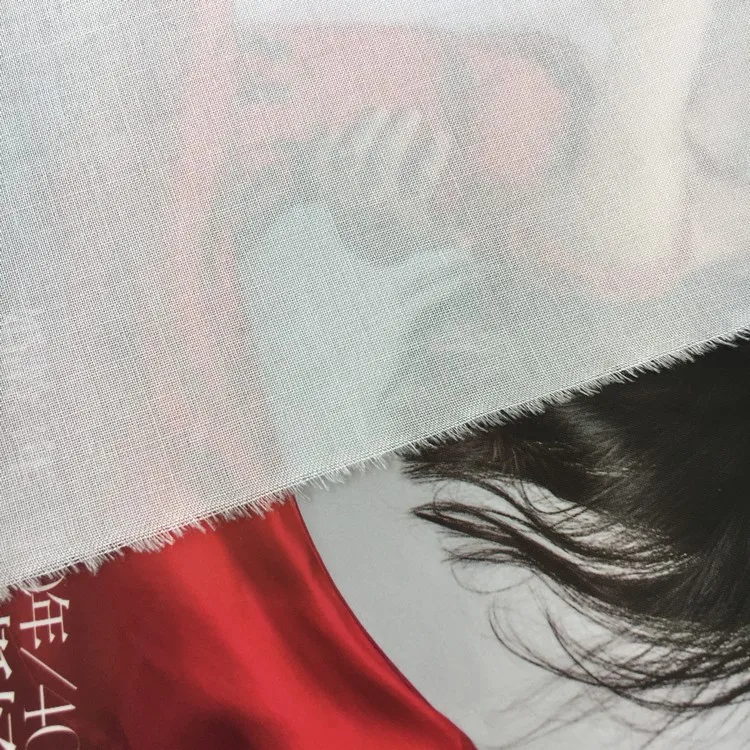 20% Nylon 80% rayon dyed striped Japanese scarf white sheer voile fabric for hijab