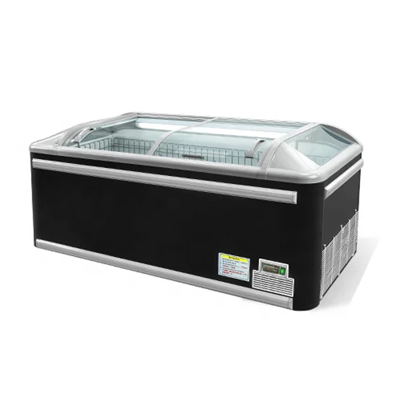 500L Horizontal Frozen Food Meat Freezer refrigeration equipment High Capacity chest combine deep Combined Island Cooler freezer