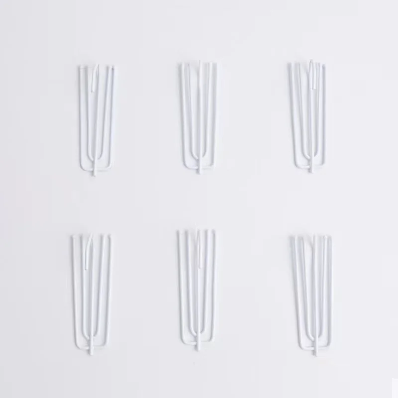 Stainless Steel Curtain Pleater Tape Hook and Pin for Pleated Drapes and 4 Prongs Pinch Pleat Hook Clips for Window Curtain Hook