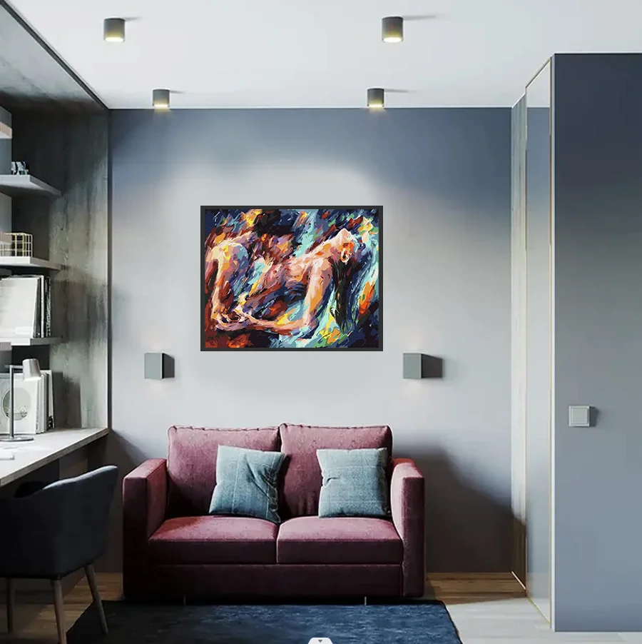 abstract Decorative Painting Literary Style Home Landscape Painting Quiet Night Painting By Numbers