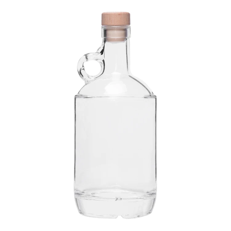 Food Grade 750ml Clear Glass Liquor Bottles for Whiskey Vodka Gin