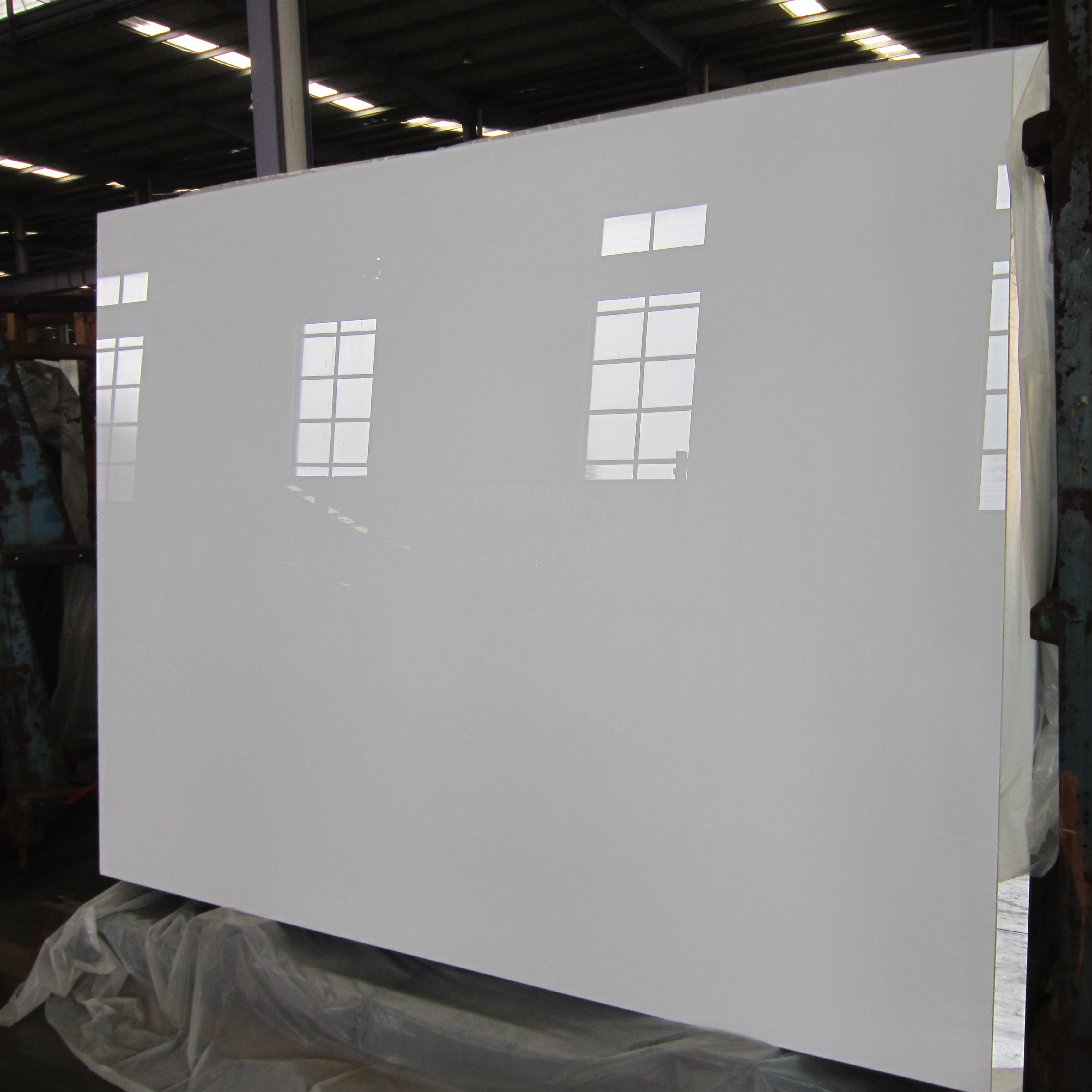 3mm-12mm Lacquered Back Painted Glass Blue Red White Black Colors Optional