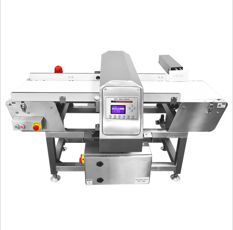 Highly sensitive probe, metal detector with push rod kinetic energy rice noodles/ fresh vegetables/meat  food metal detector