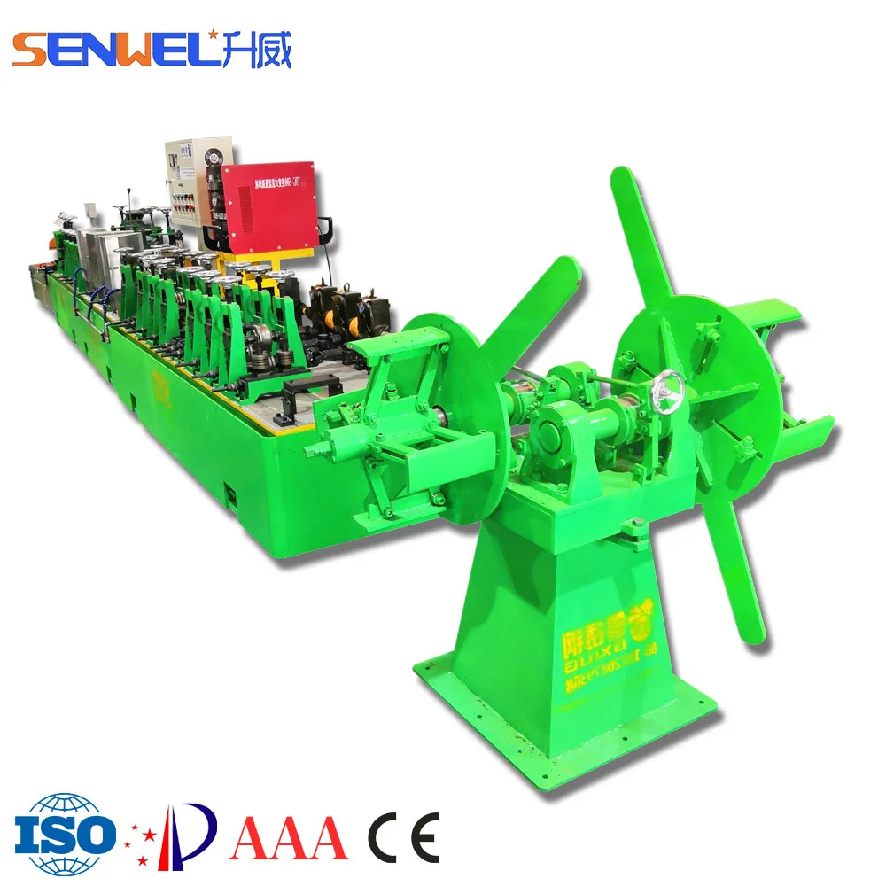 SENWEL Ss Tube Make Machine Stainless Steel Pipes Manufacturer Round Square Tube Profile Line