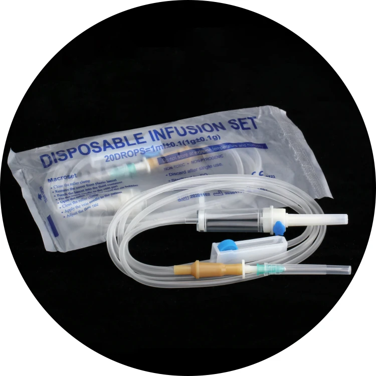 Filter For Iv Ce With Needle Disposable Infusion Set For Transfusion Of Medical