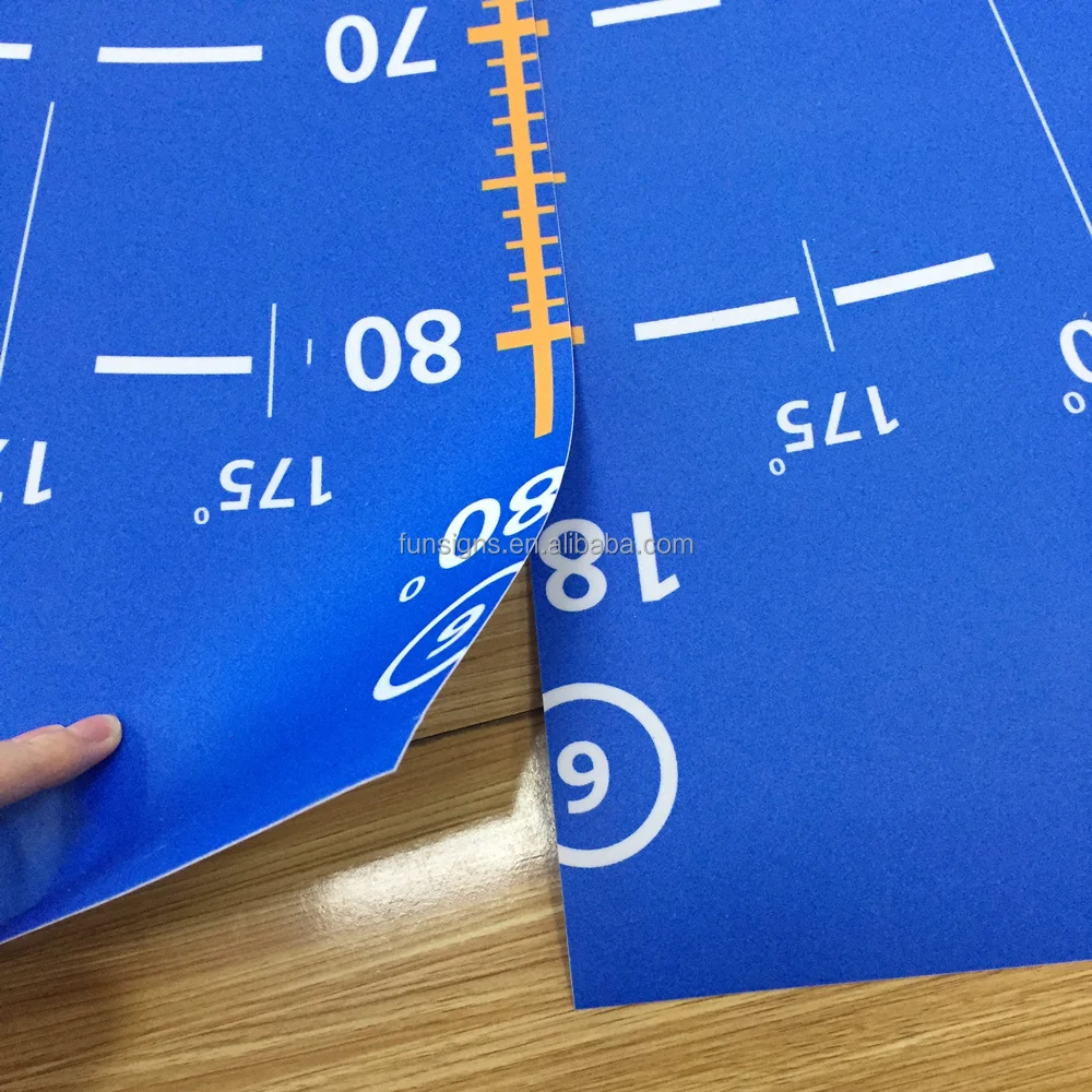 Custom Printed Color Heavy Duty Vinyl Sticker for Floor, Thick Lamination Surface Large Floor Graphic Sticker