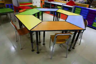 
High quality kindergarten furniture Kids study table for Nursery School 