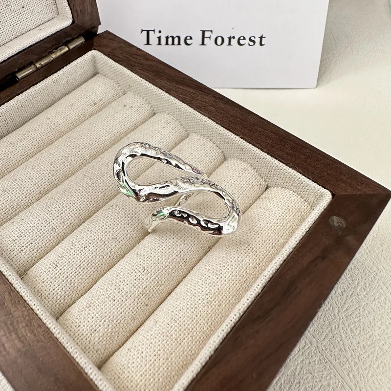 925 sterling silver fashion ring fashionable South Korea heavy industry ring wholesale
