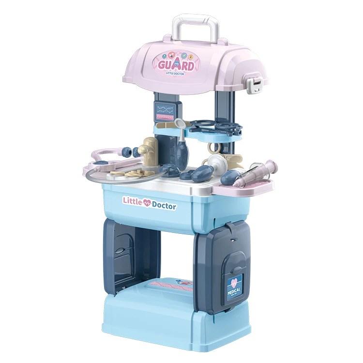 Kids 2 in 1 Educational Doctor Set with  Handbag Pretend Play Plastic Set Little Doctor Toys