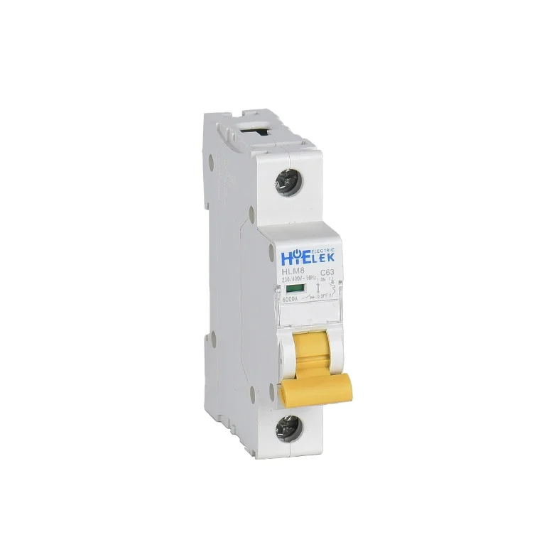 MCB 32 Amp 1P 6kA C curve Miniature Circuit Breaker HLM8-63