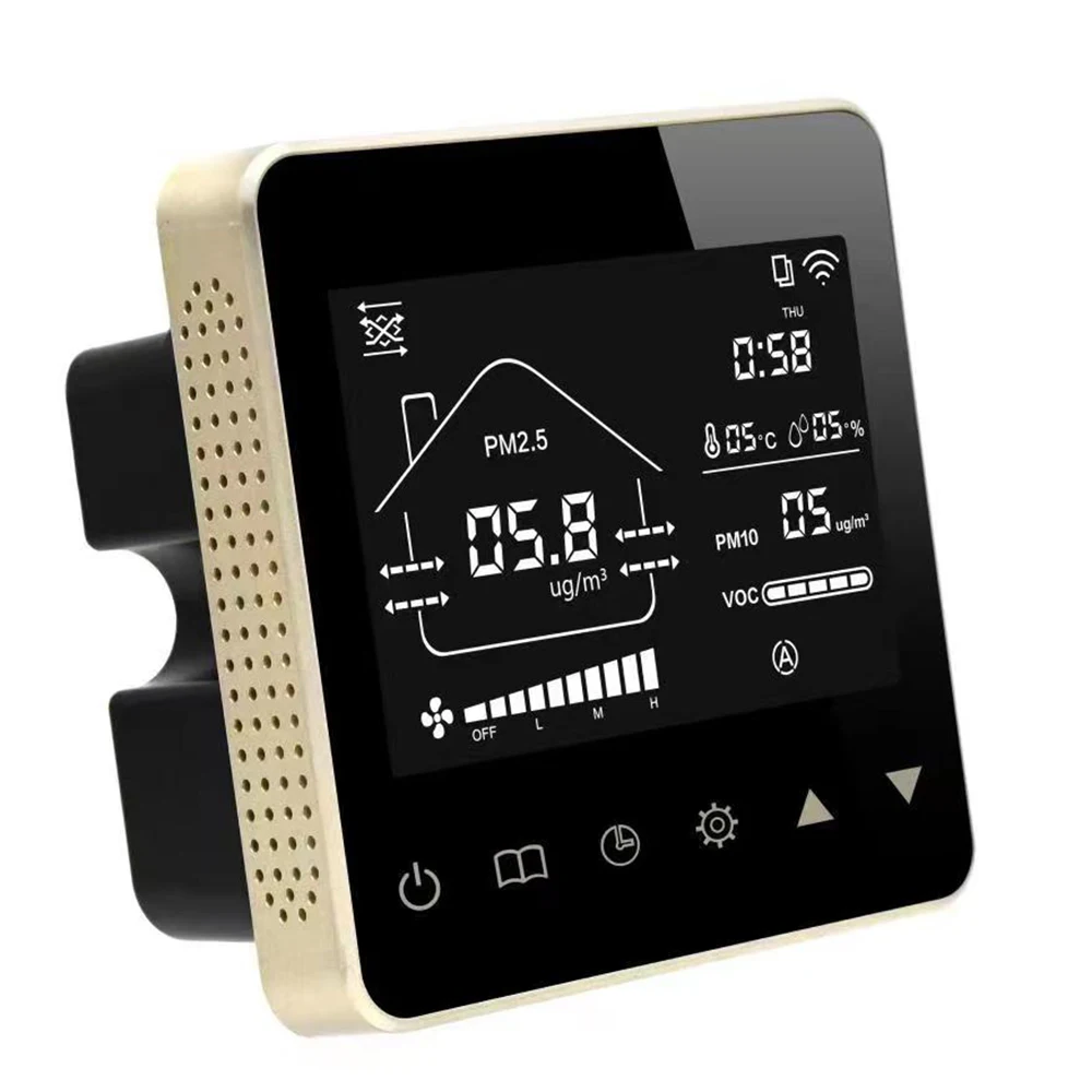 TUYA APP control ventilation recovery fresh air ventilation system controller ventilation control thermostat RS485