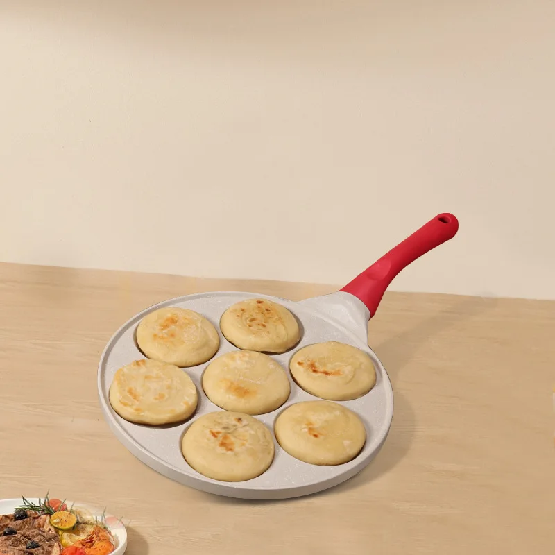 Kitchen Utensils Cooker Suitable Cookware Sets Dinnerware Household Item 7 Grid Nonstick Multifunction Cooking Egg Fry Pans