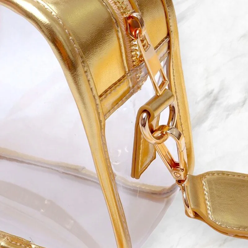 Wholesale Clear Bag Stadium Approved Transparent Concert Crossbody Purse Bags/Chenille Game Day Bag Custom