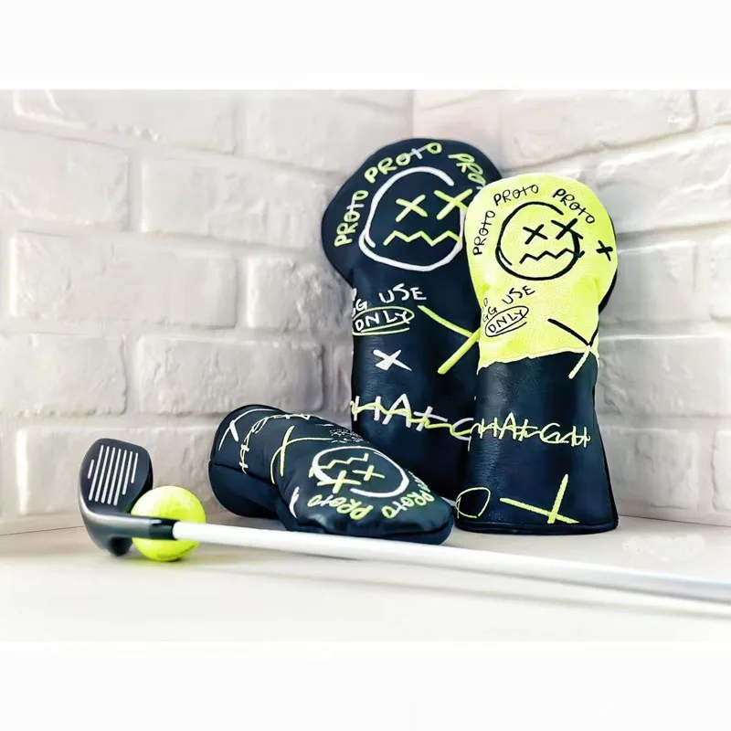 Oem Custom Logo Pu Leather Embroidery Golf Driver Headcover golf head cover golf club covers headcover Luxury customization