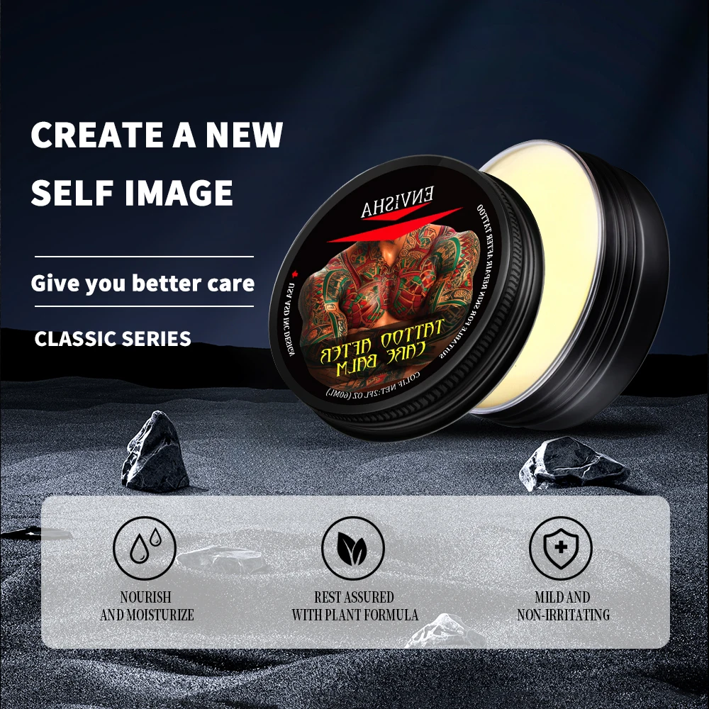 Custom Logo Tattoo Cream Color Protection Soothing Moisturizing Promote Body Care Skin Healing Tattoo After Care Balm