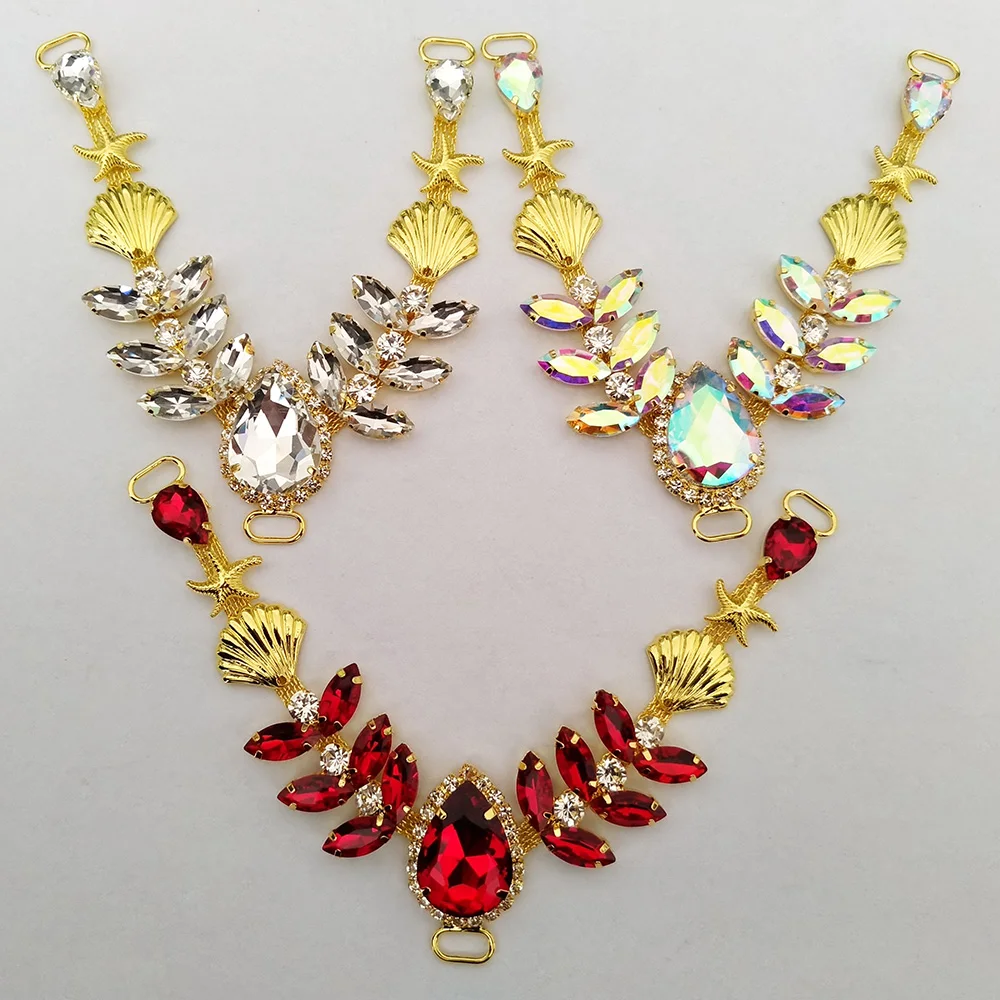 Wholesale Crystal Shoe Decoration Rhinestone Shoe Ornament Rhinestone Bag Buckle LSSD989