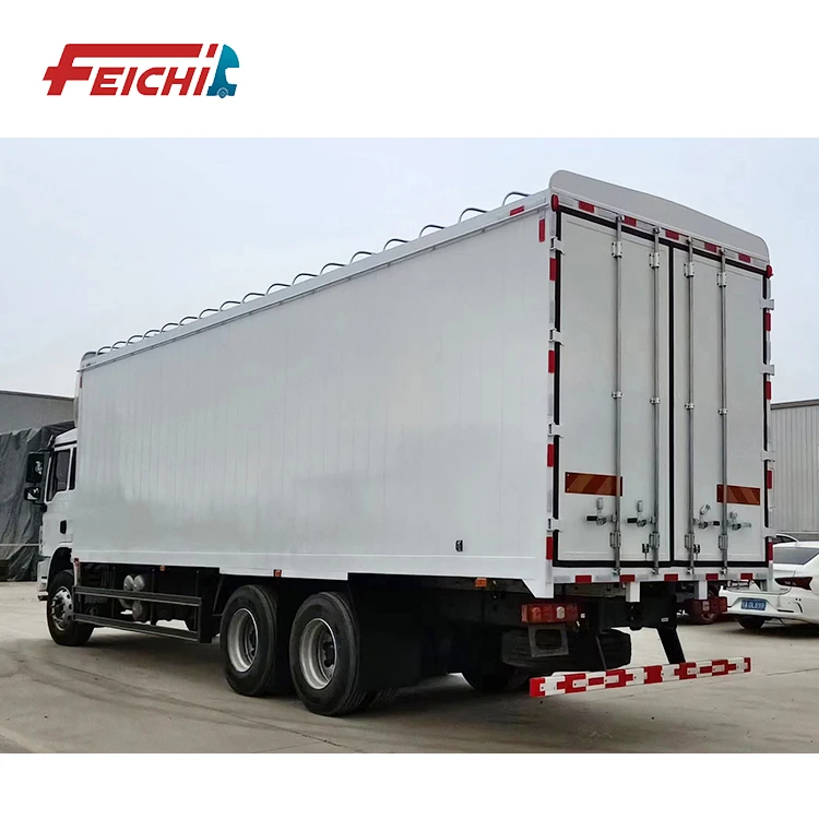 SHACMAN L3000 6X4 метров 8X4 грузовой прицеп для мяса продуктов питания или грузовых перевозок РЕФРИЖЕРАТОРНЫЙ полуприцеп продажи