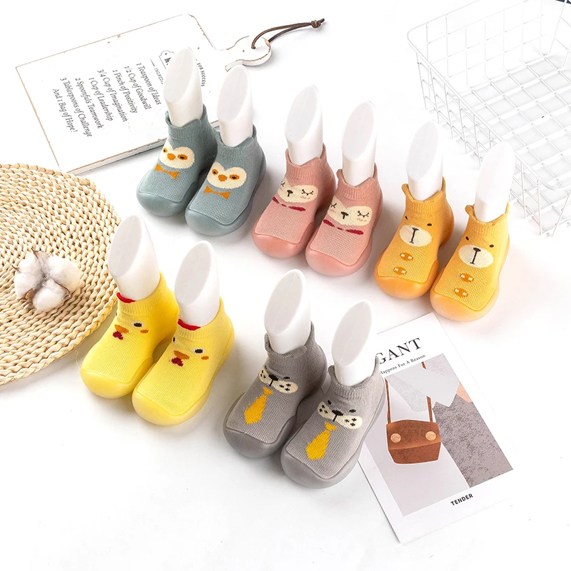 2024 Manufacturers Good quality Socks Shoes Rubber Soles cotton Animal pattern baby Shoes for Baby Girl Boy Toddler shoes