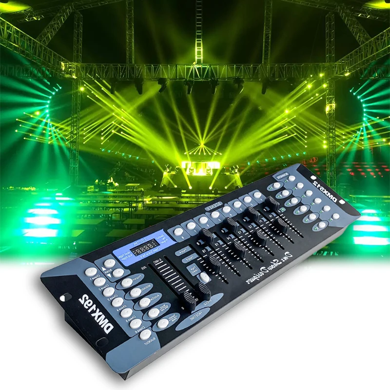 DMX192 консоль Dmx512 Светодиодная лампа сценический свет свадебный луч дрожащий головной контроллер затемнения