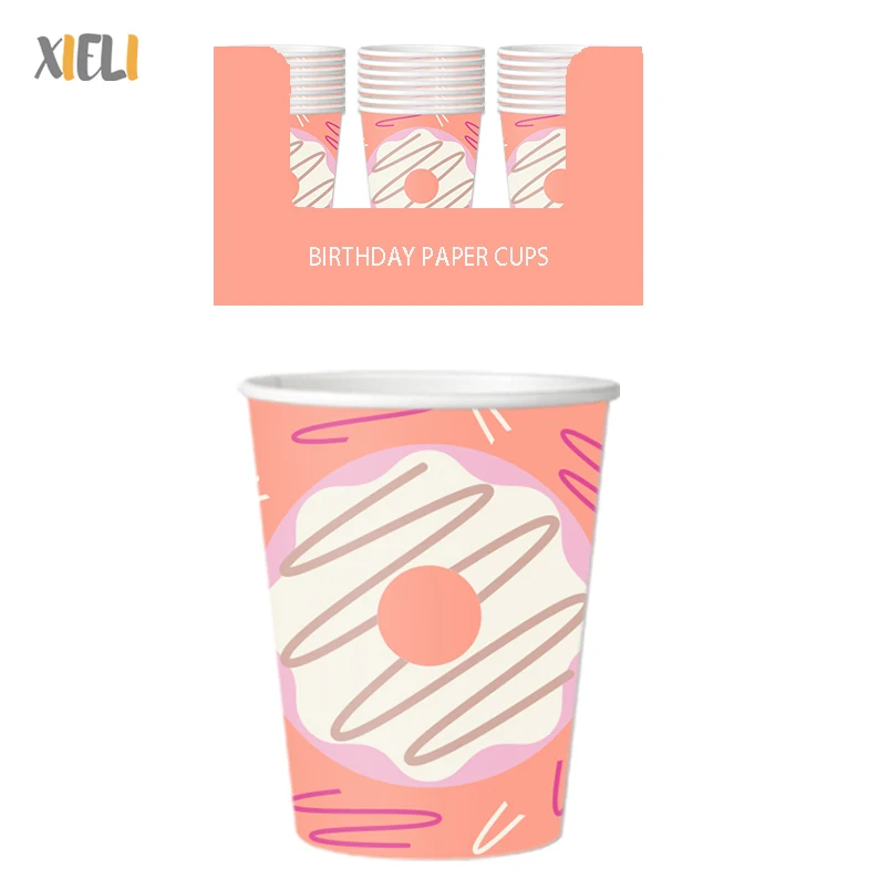 Xieli Birthday Party Supplies Disposable Paper Cup With Logo