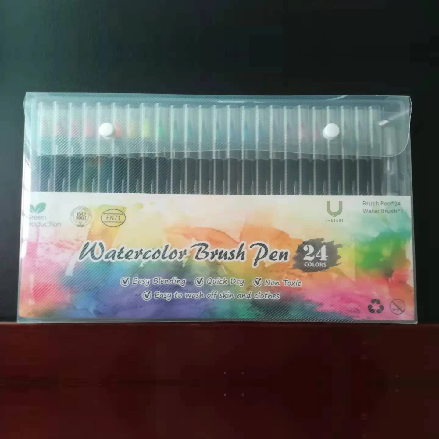 U-RIGHT Classic Plastic Water Color Marker Drawing Pens for Children