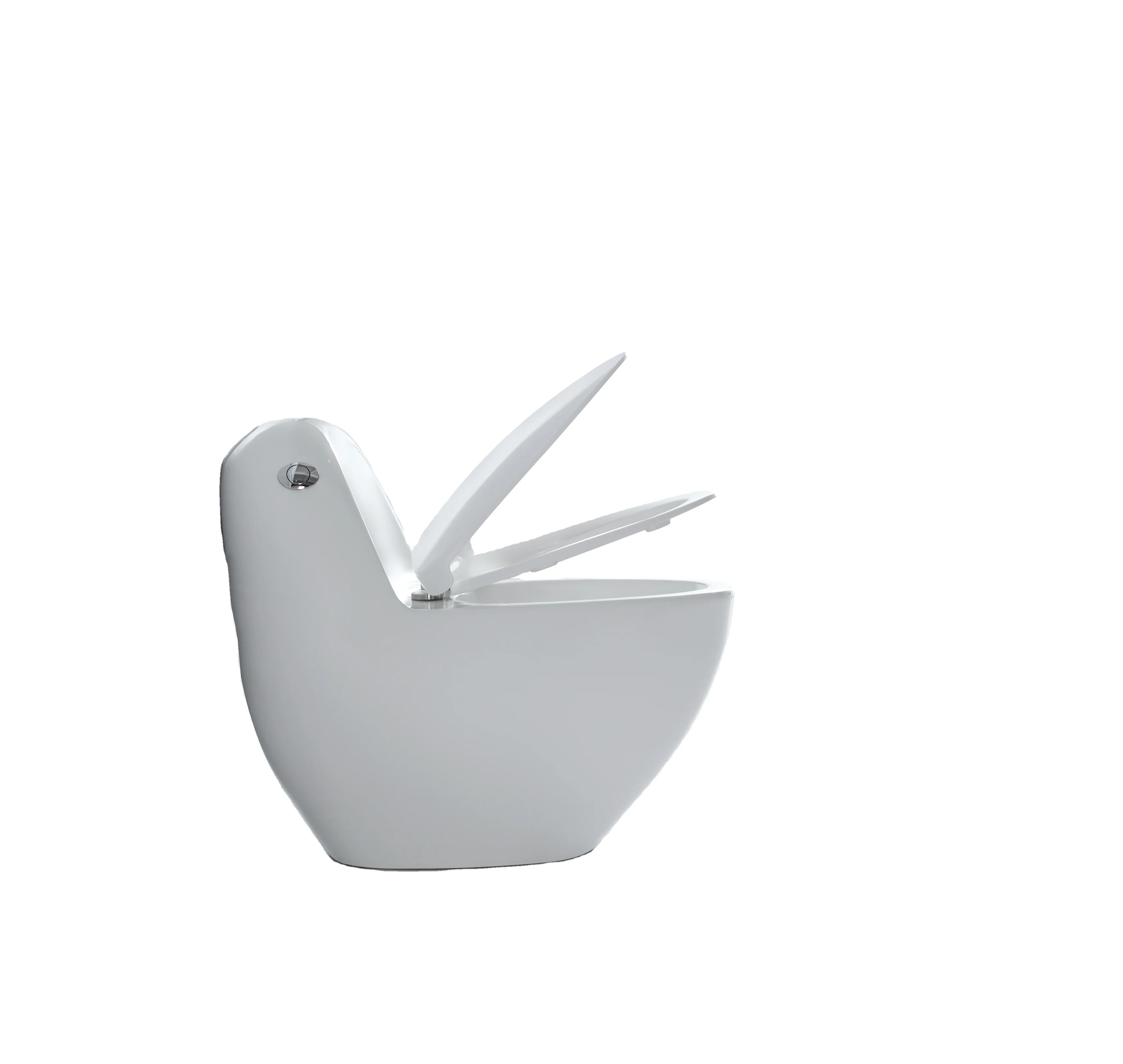 Floor Mounted Siphon Flushing Intelligent toilet voice control foam shield splash proof automatic one piece toilet