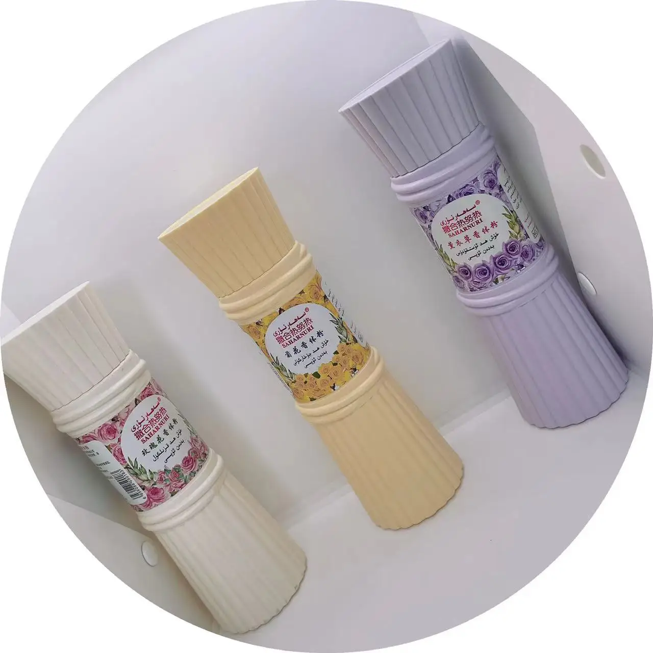 250g Perfumed Keep Dry Rose Scent Talc Powder For Women Use Self - label natural absorption fragrance talcum powder for women