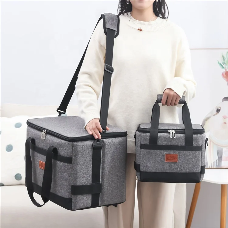 Large Capacity 10L 35L 68L Leakproof Insulated Thermal Food Delivery Cooler Bag Picnic Refrigerator Bag for car using