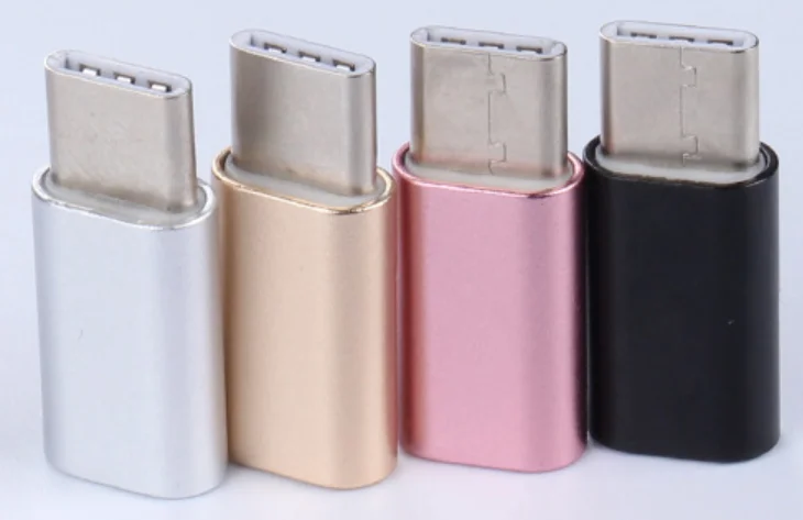  Алюминиевый сплав Micro USB V8 для USB3.1 типа C адаптера переменного тока USB-C