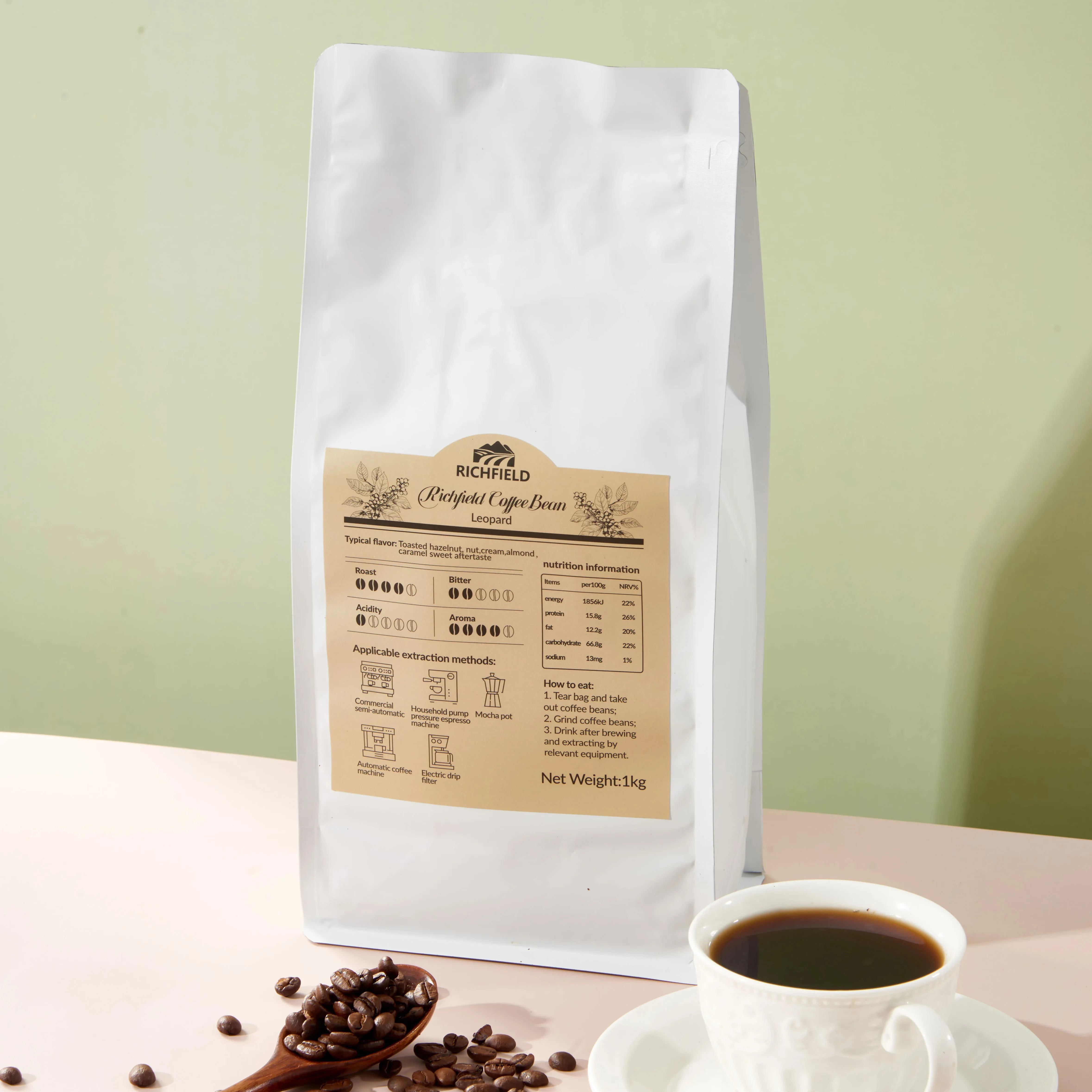 Americano Coffee Medium Roasted Coffee Beans Colombia Coffee Beans Colombia with Rich Aroma