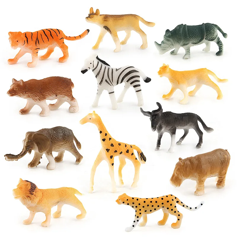 Creative And Hands-on Skills Toy Wild Animal Toy Set For Kids Animal Models