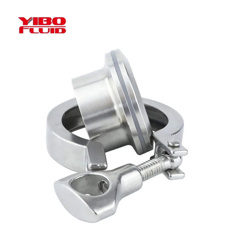 Hygienic tri clamp ferrulr+end cap complete stainless steel SS304/316L tri-clover blank