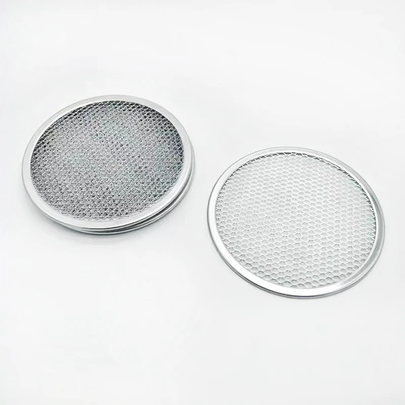 Aluminum alloy rimmed pizza grill net