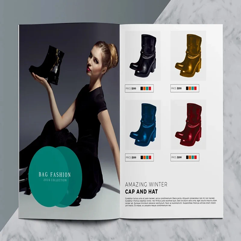 New Product Wholesale Fashion Design Brochure Printing Booklet Custom Brochure Clothing Display Stand Chinese Brochure Suppliers