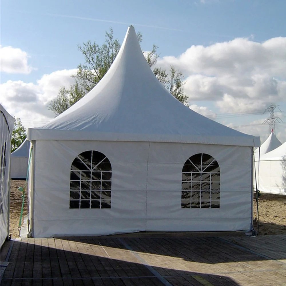 China manufacturer luxury glass gazebo work pagoda tents for sale