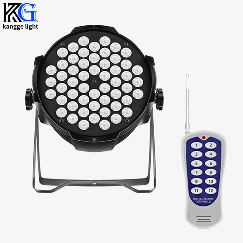 54PCS*3W Led Par Light Led DJ Par Can Wedding Lighting 3 in 1 RGB Par Light Effect for Party Night Club