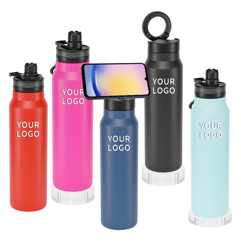 Wholesale Hot Selling Stainless Steel Tumbler Insulated Custom Fitness Gradient Flask Water Bottle with Magnetic Lid