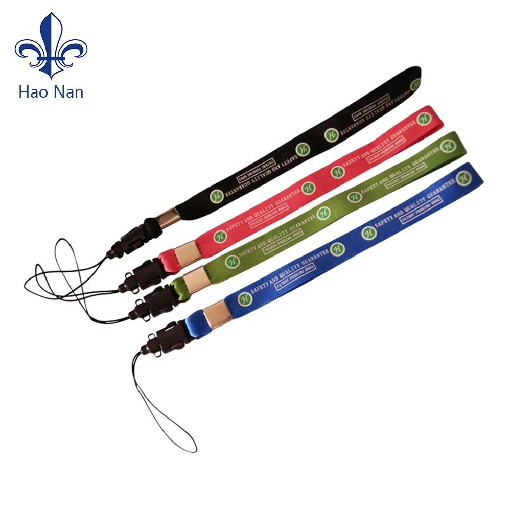 Wholesale Manufacturer Polyester Sublimation Printed Fancy Ribbon Fabric Key Chain Keychain With Short Lanyard