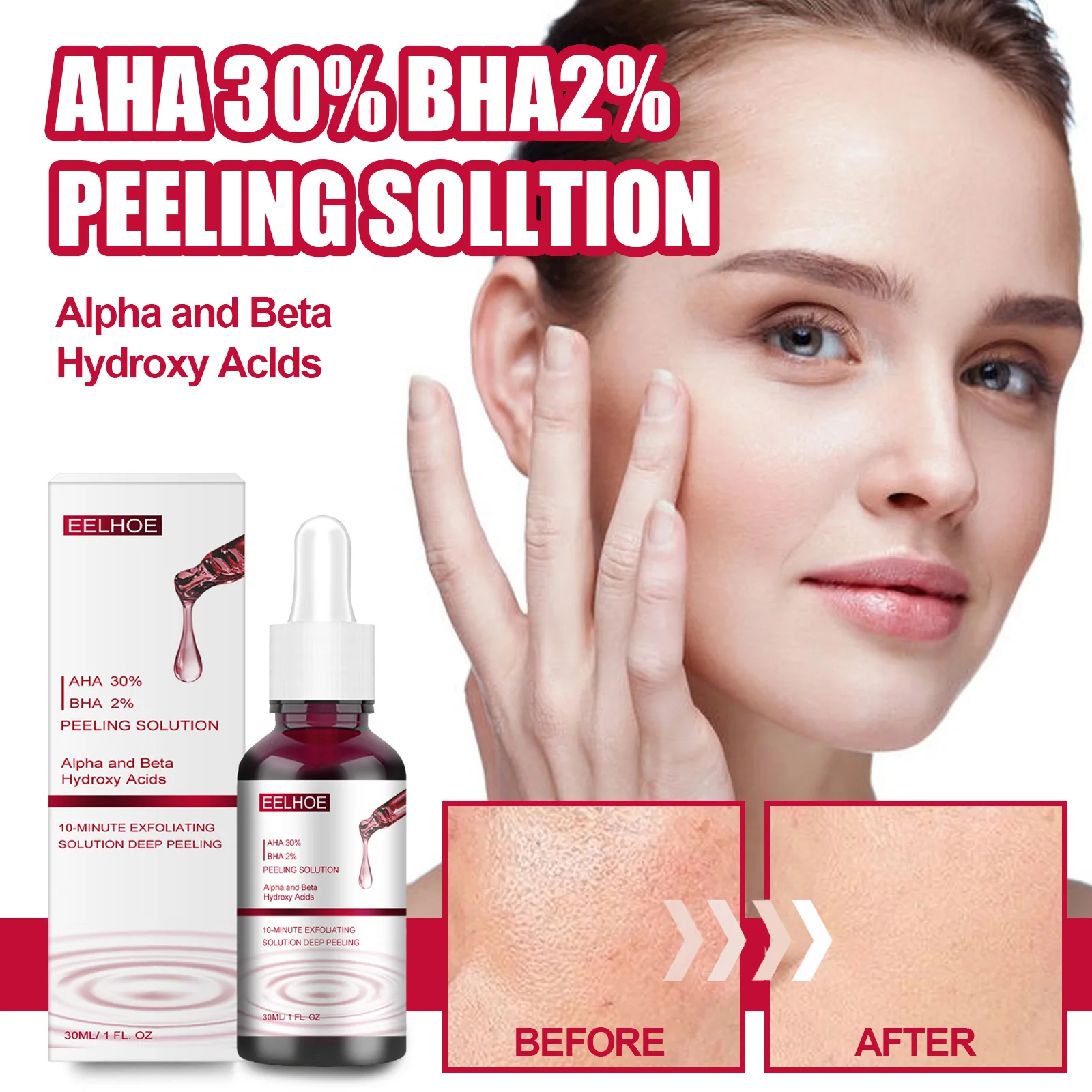 Salicylic Acid Essence Exfoliating mouth closing Blackheads pore narrowing essence