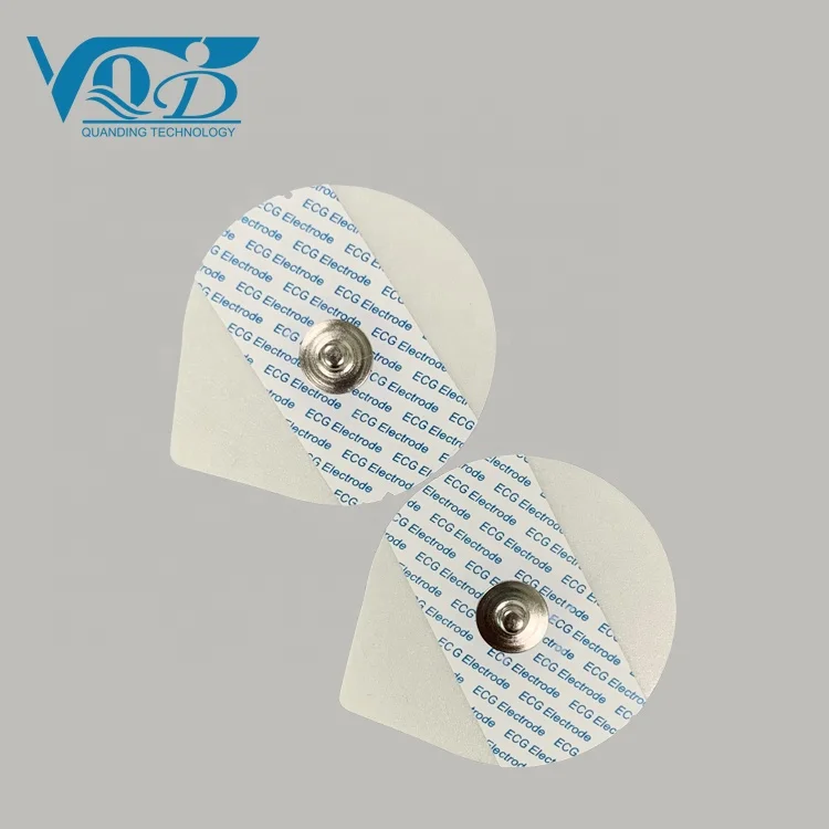 Factory Supply Disposable Non-Woven Fabric Water Drop ECG Monitoring Electrodes