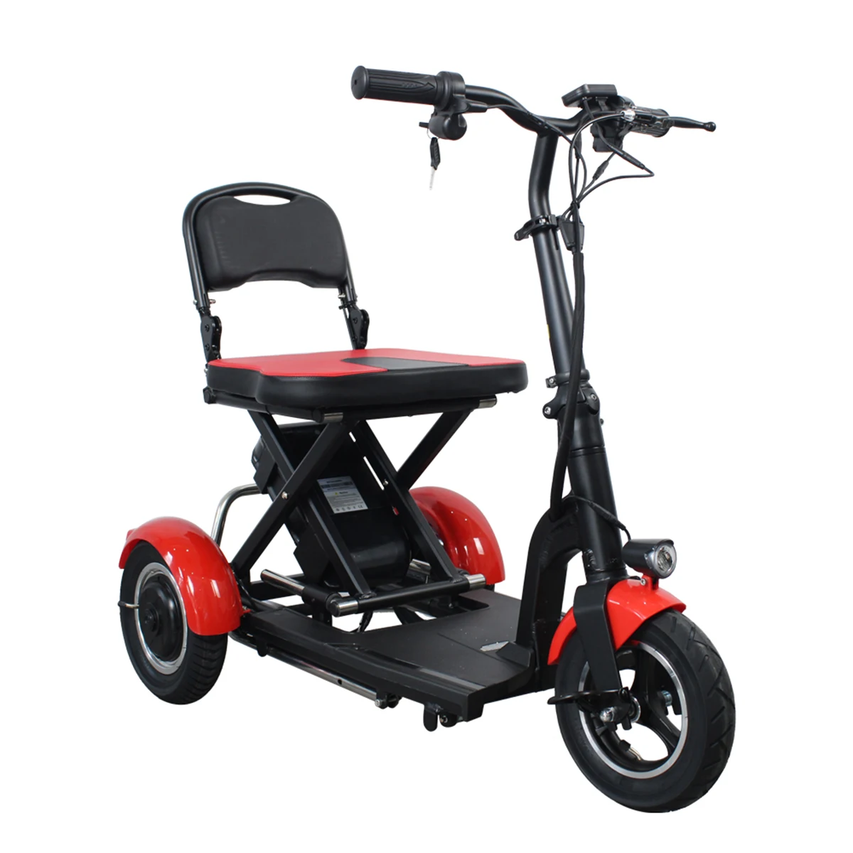 Wholesale lightweight 3 wheel Portable Handicapped Folding Mobility Scooter Elderly Foldable Medical Scooter For Disabled