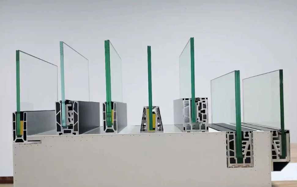 Minimalist Dream Home Glass Fence Aluminum U Shape Channel Profile Frameless Balustrade Glass Railing for an Open Concept Home