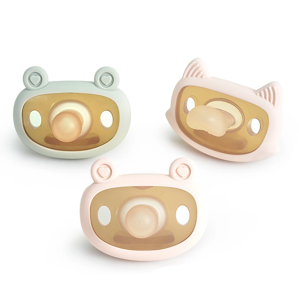 Wholesale China Supplier New Product Teething Baby Pacifier 100% Food Grade Silicone Baby Nipple Silicone Natural Baby Pacifier