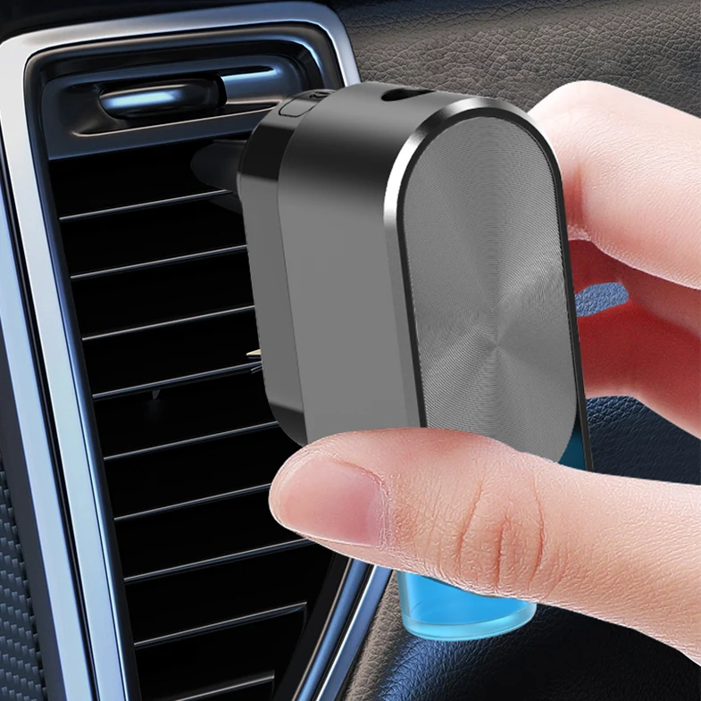 Luxury Smart Car Perfume Diffuser 120mAh Battery Powered Vent Clip Air Freshener Essential Oil Automotive Aroma Car Diffuser