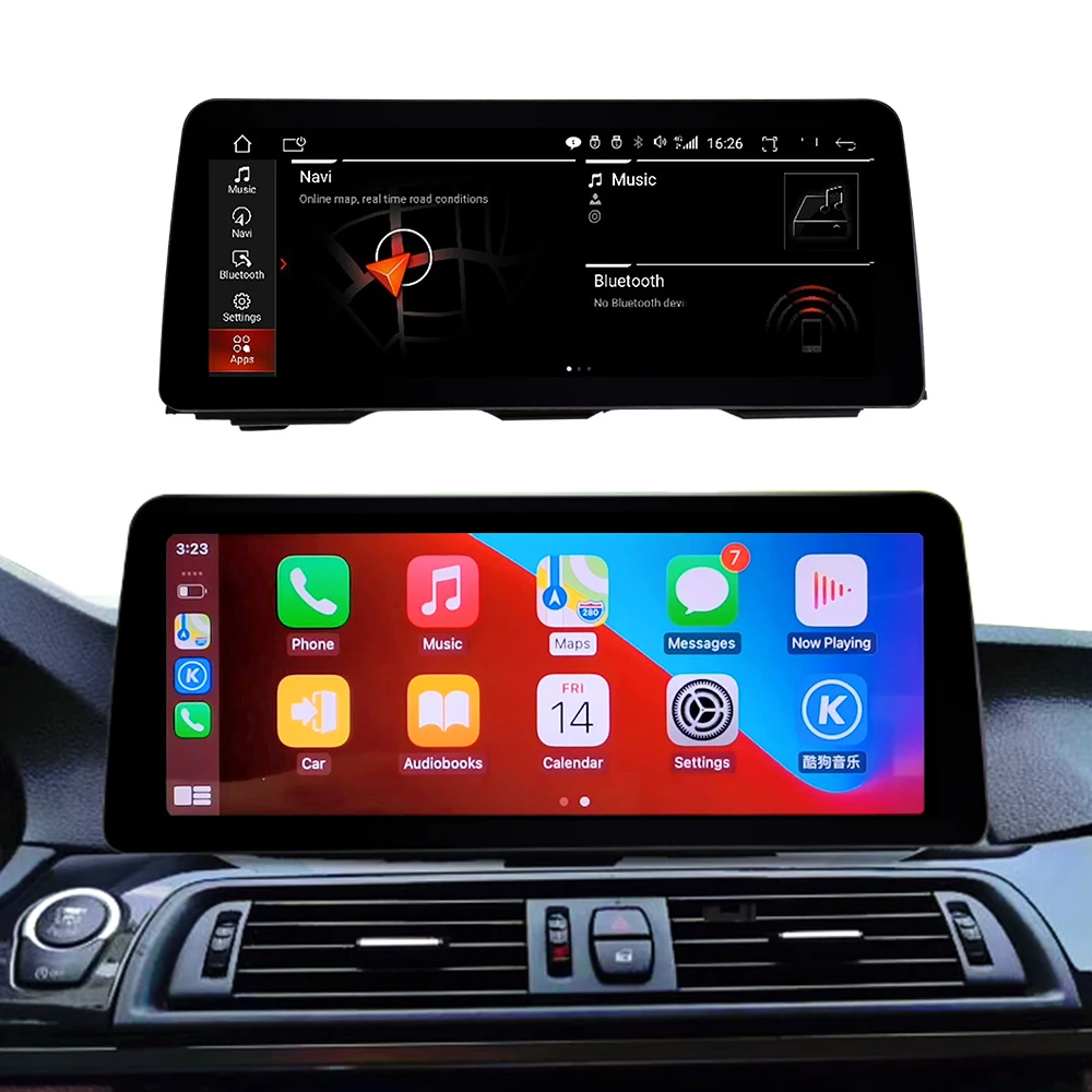 12 3 дюймовый Android 11 Автомобильный GPS-навигатор мультимедийный радиоприемник dvd-плеер для BMW 5 серии F10 F11 2011-2016 CIC/NBT Carplay WIFI