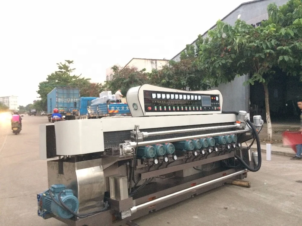 
11 motors ball bearing beveling machine /glass beveling machine price 